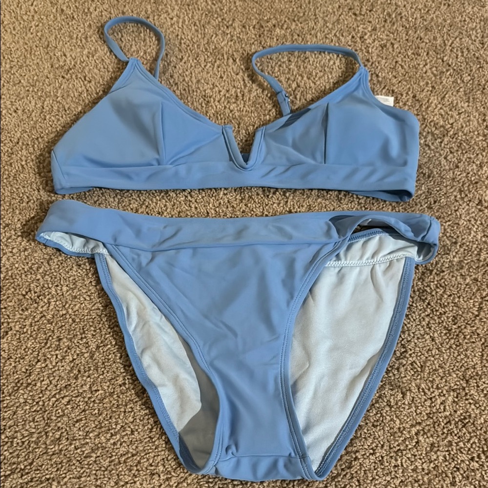 Cupshe Light Blue Bikini Set